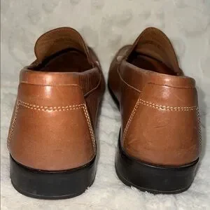 Johnston & Murphy Brown Sheepskin Leather Stoltz Loafers Size 11 MADE IN BRAZIL Johnston & Murphy | Shoes | Johnston Murphy Brown Sheepskin  main image 3